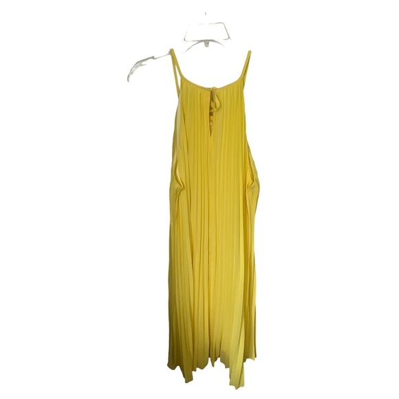 Ellames Yellow Pleated Swing Dress 2XL - Picture 4 of 4